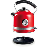 Ariete Moderna Wasserkocher, Rot, 1,7L, Edelstahlgehäuse, 2000W, Modernes Design