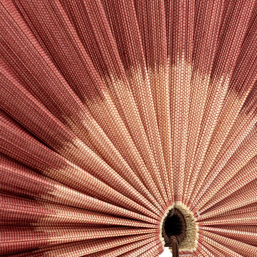 Bloomingville Jaime Wanddekoration Rose Bambus Fächer Wanddeko 75 cm