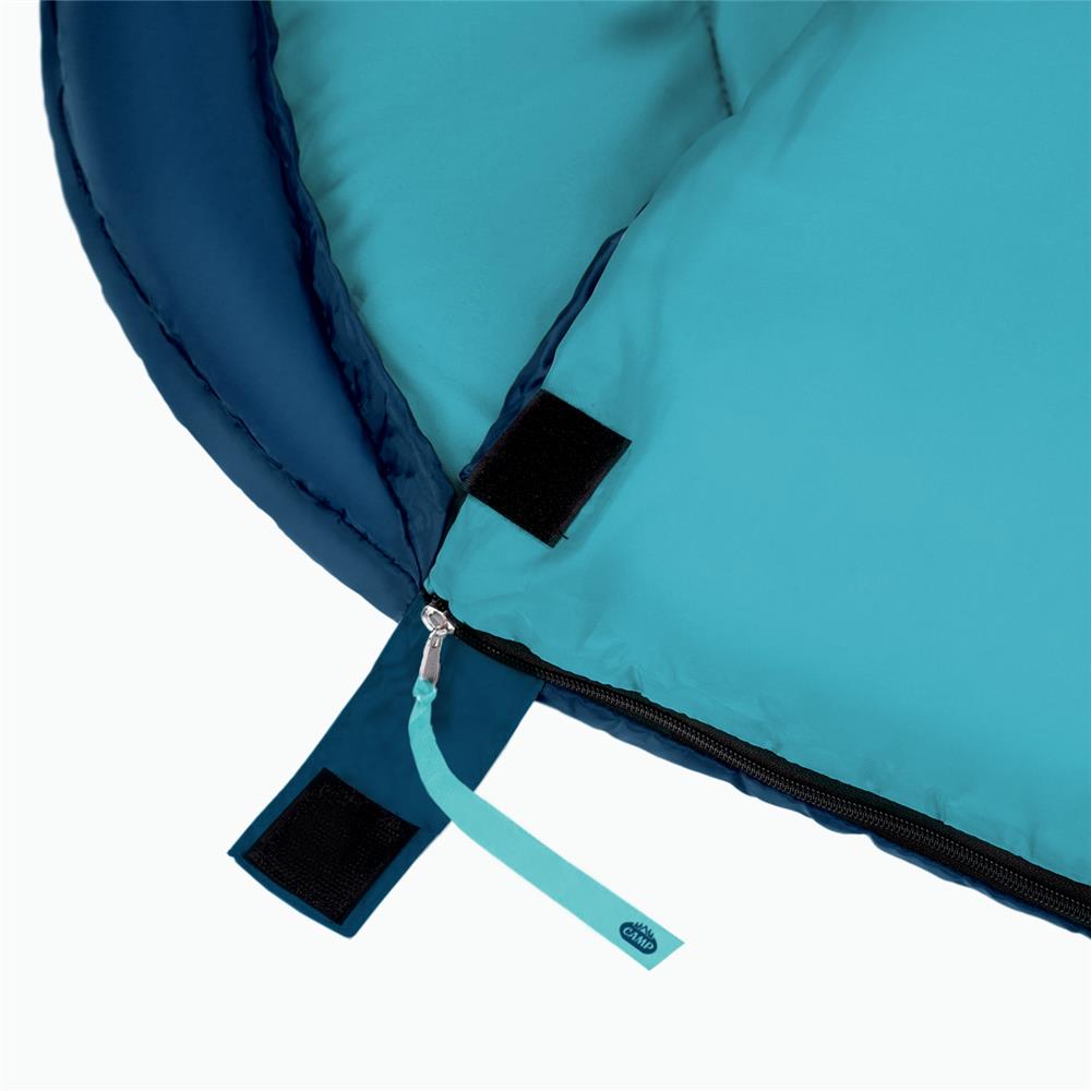 NILS CAMP Schlafsack Größe L Blau-Hellblau - Mumienschlafsack für Outdoor, Trekking & Camping