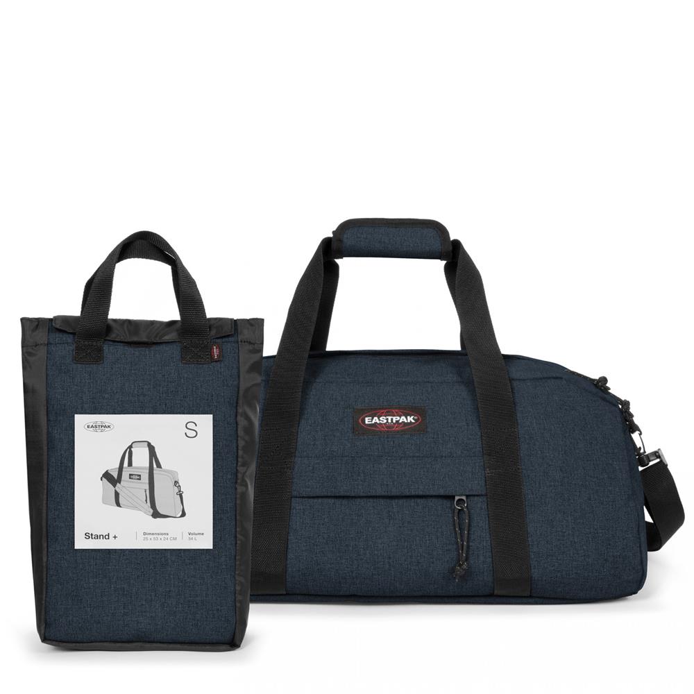 Eastpak STAND +, Kleine Reisetasche, Triple Denim (blau), 34L