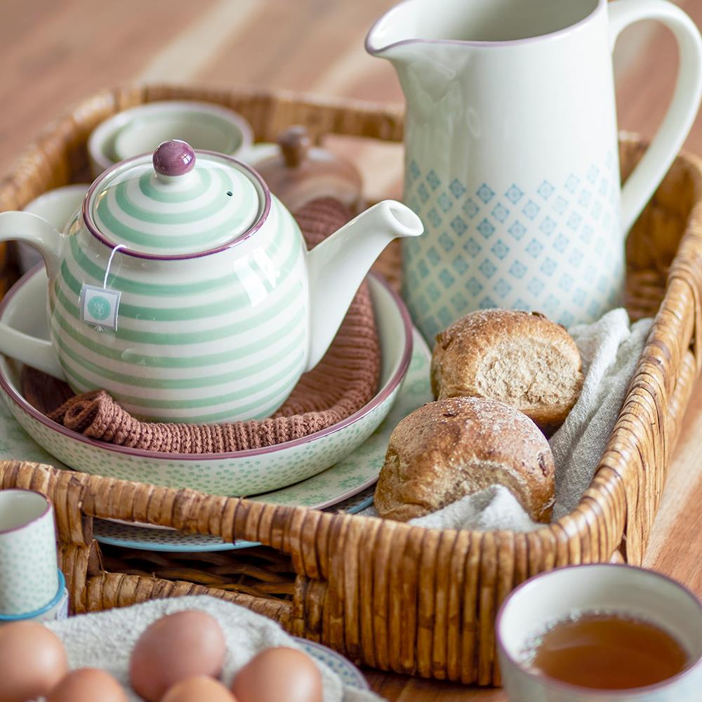 Bloomingville Patrizia Eierbecher, 3er Set, Steingut, dänisches Design