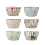 Bloomingville Carla Schalen Set 6er Bunt Steingut Durchmesser 11cm