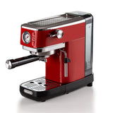 Ariete Moderna Espressomaschine Slim, Rot, Siebträgermaschine, 1-Tassen-Kaffeemaschine