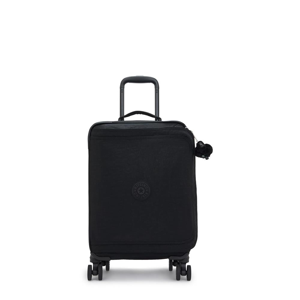 Kipling SPONTANEOUS S, Kleiner Reisekoffer, Black Noir (schwarz), 37,5L, Handgepäck, 4-Rollen