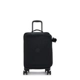 Kipling SPONTANEOUS S, Kleiner Reisekoffer, Black Noir (schwarz), 37,5L, Handgepäck, 4-Rollen