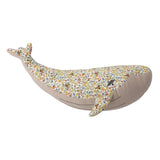 Bloomingville MINI Stofftier Gunne Wal Gelb 60 x 27 cm Baumwolle Kuscheltier Kuschelkissen Kinderzimmer