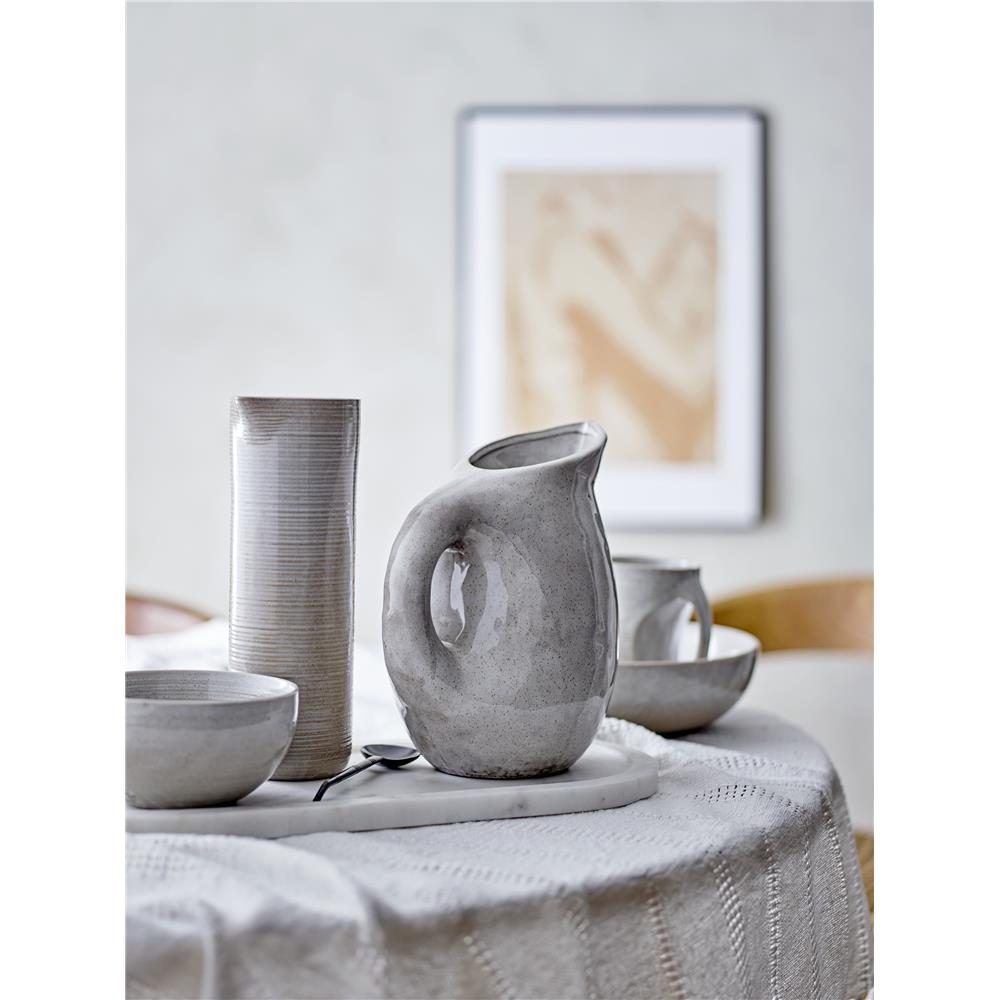 Bloomingville Taupe Tasse in Grau 550ml aus Steingut im dänischen Design