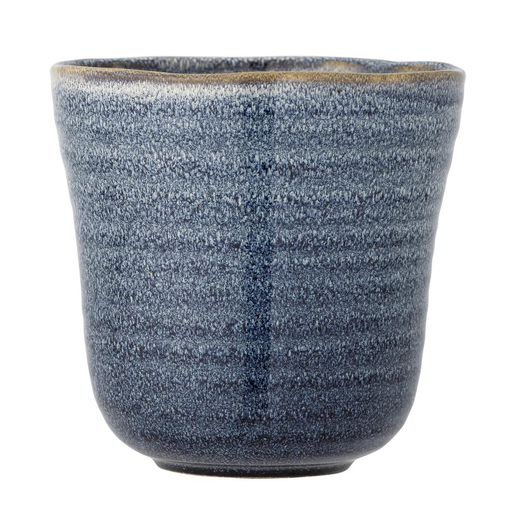 Bloomingville Heath Blumentopf, Blau, Steingut, 16,5x16 cm, dänisches Design