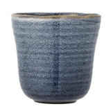 Bloomingville Heath Blumentopf, Blau, Steingut, 16,5x16 cm, dänisches Design