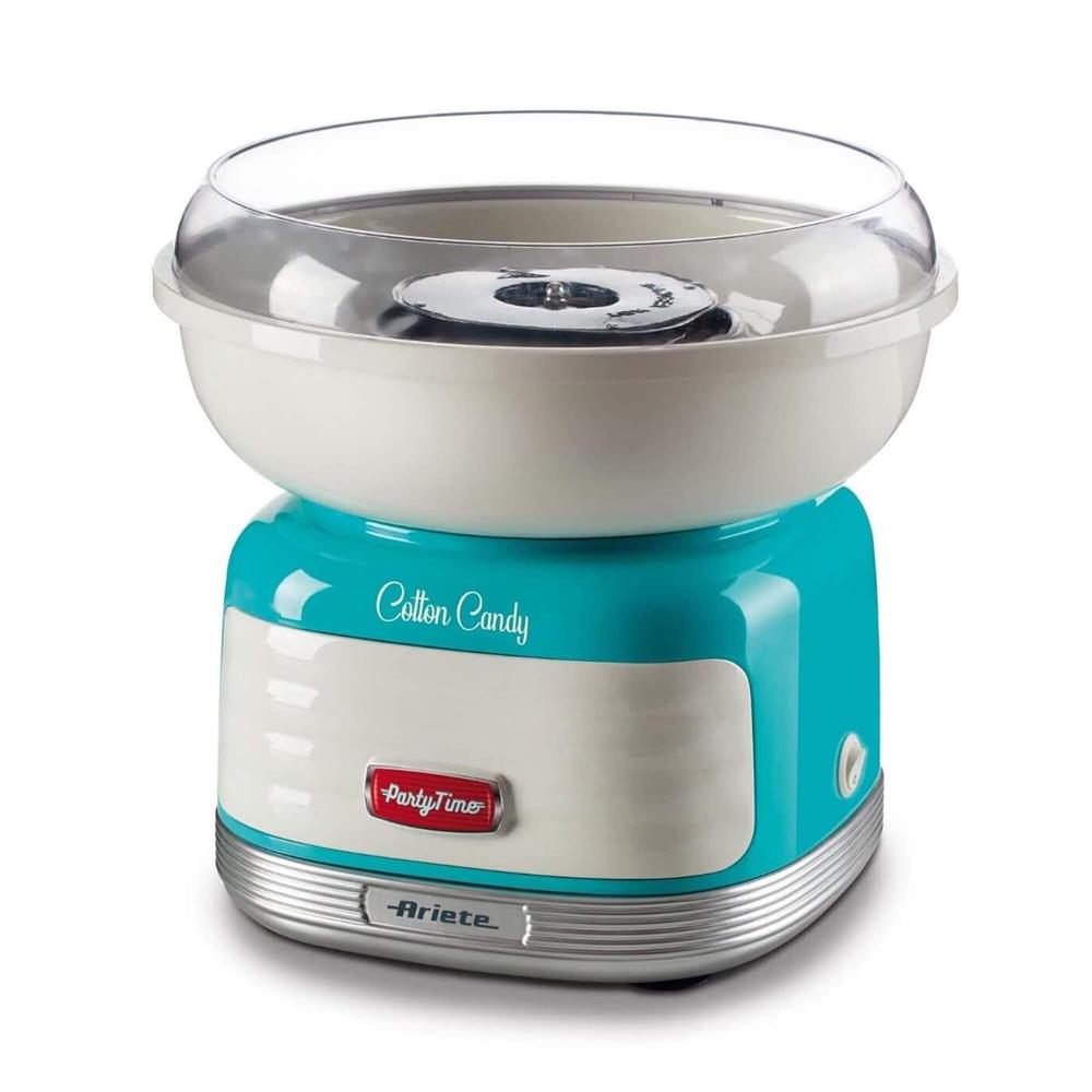 Ariete Party Time Zuckerwattemaschine, Blau, Candy Maker, Retro-Design, 50er Jahre-Stil