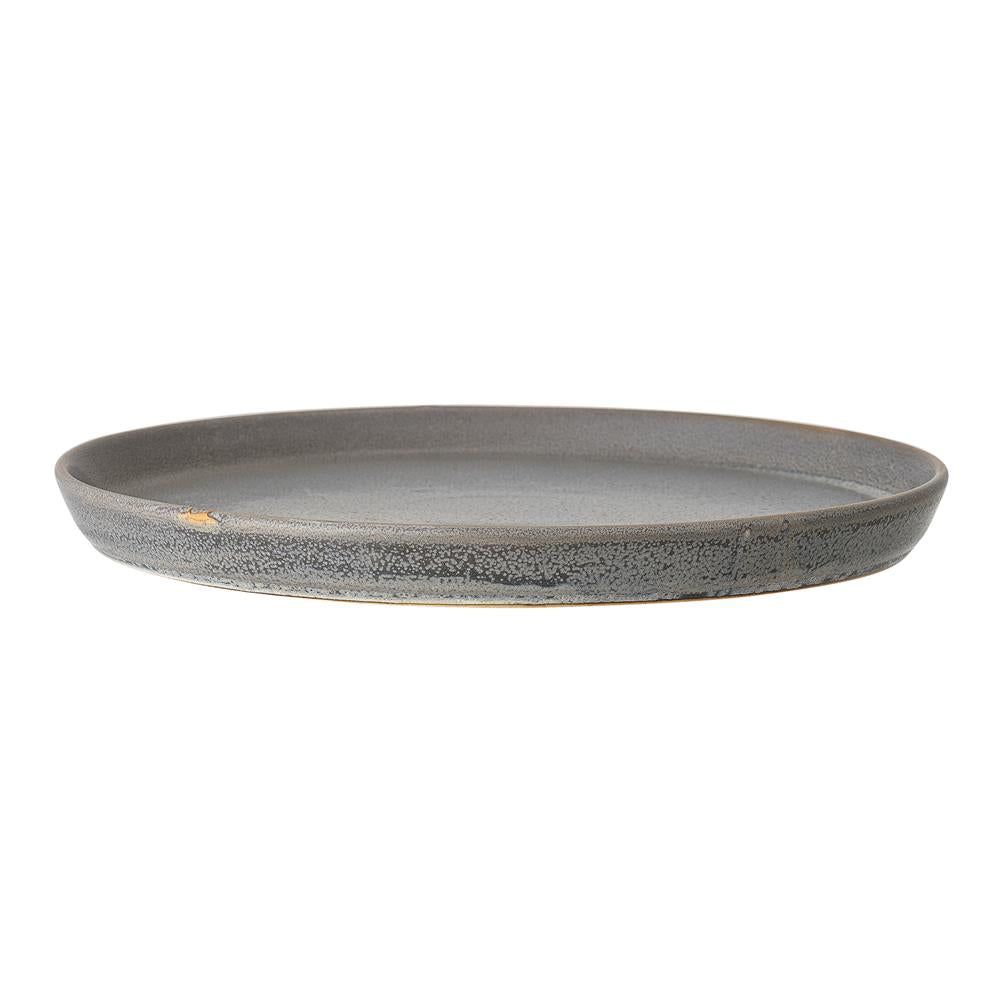 Bloomingville Kendra Teller in Grau 20cm aus Keramik Wabi-Sabi Look im nordisch dänischen Design