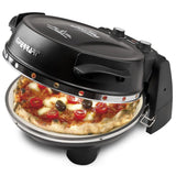 G3Ferrari elektrischer Pizzaofen Napoletana mit Pizzastein schwarz Pizzamaker 1200W für Pizza Ø 31cm