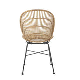 Bloomingville Fiore Esszimmerstuhl aus Rattan in Natur – bequemer Stuhl für Esszimmer