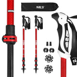 NILS Trekkingstöcke TK8601 Aluminium Wanderstöcke Rot