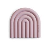 Mushie Beißring Regenbogen, Mauve, aus Silikon, BPA-frei