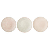 Bloomingville Cécile Teller, 3er Set, Bunt, 25cm, Steingut, dänisches Design