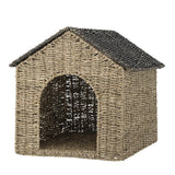 Bloomingville MINI Fredie Korb mit Deckel, Haus, Spielzeugkiste, Aufbewahrungskorb, dänisches Design