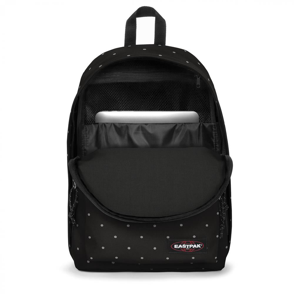 Eastpak OUT OF OFFICE, Rucksack, DotsBlackSilver (schwarz), 27L, mit Laptopfach