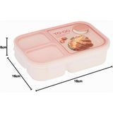 LocknLock Lunchbox 980 ml, 3 Fächer, Saucenbehälter, BPA-frei