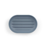 Umbra Touch Seifenschale, ovale Seifenablage mit Soft Touch Finish, in Schieferblau