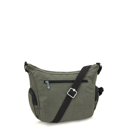 Kipling GABBIE S, Kleine Umhängetasche, Green Moss (grün), Schultertasche mit vielen Fächern