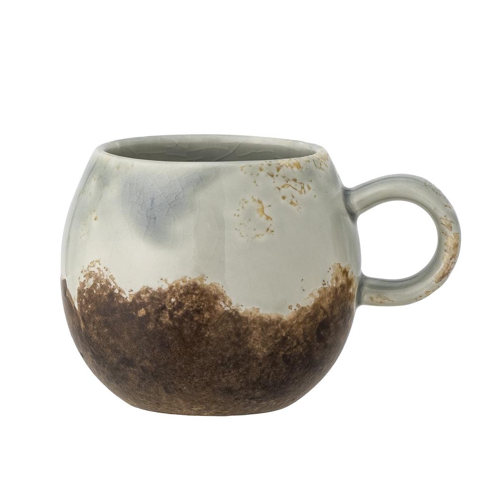 Bloomingville Paula Tasse, Blau/Braun, 250ml, Steingut, dänisches Design