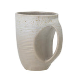 Bloomingville Taupe Tasse in Grau 550ml aus Steingut im dänischen Design