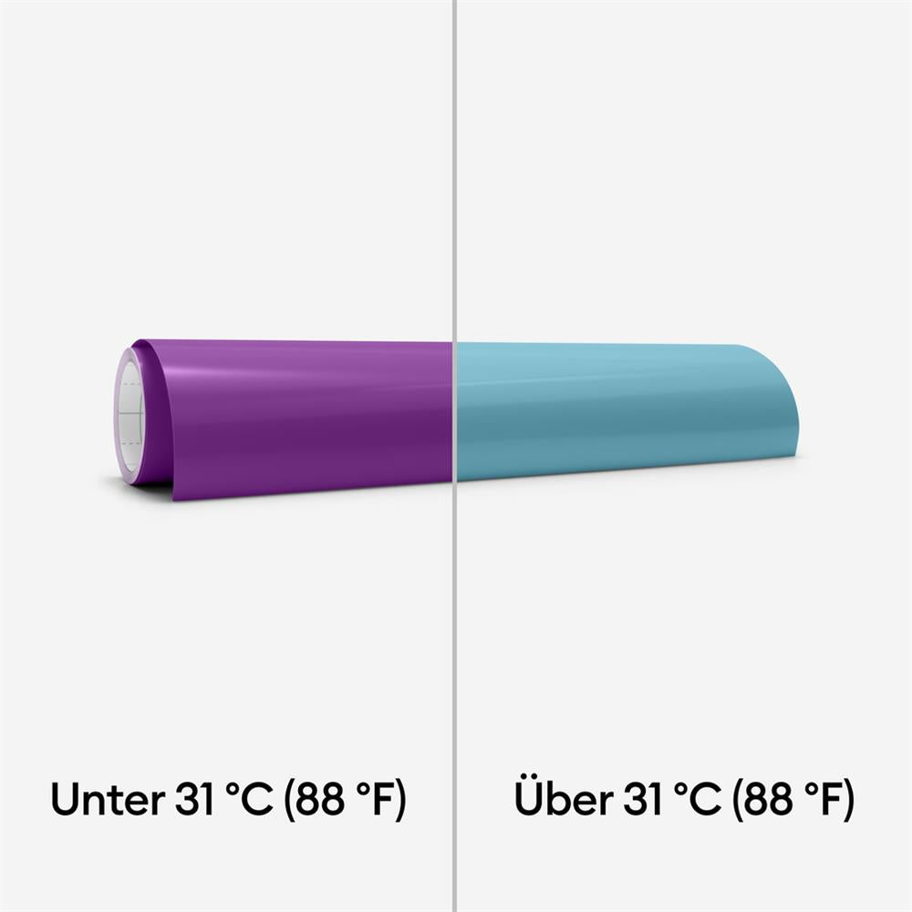 Cricut Wärmeaktivierte Vinyl Folie HOT Lila Farbveränderung gestalten dekorieren Vinylaufkleber