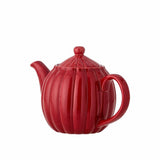 Bloomingville Latina Teekanne, Rot, 1 Liter, Steingut, dänisches Design