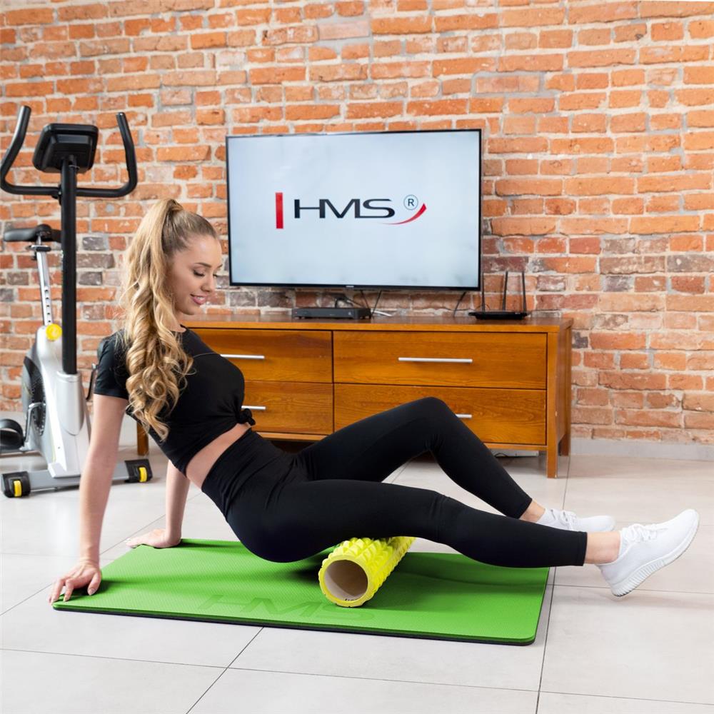 HMS Premium MFK01 Fitnessmatte 110x55 cm 15 mm Grün/Schwarz
