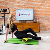 HMS Premium MFK01 Fitnessmatte 110x55 cm 15 mm Grün/Schwarz