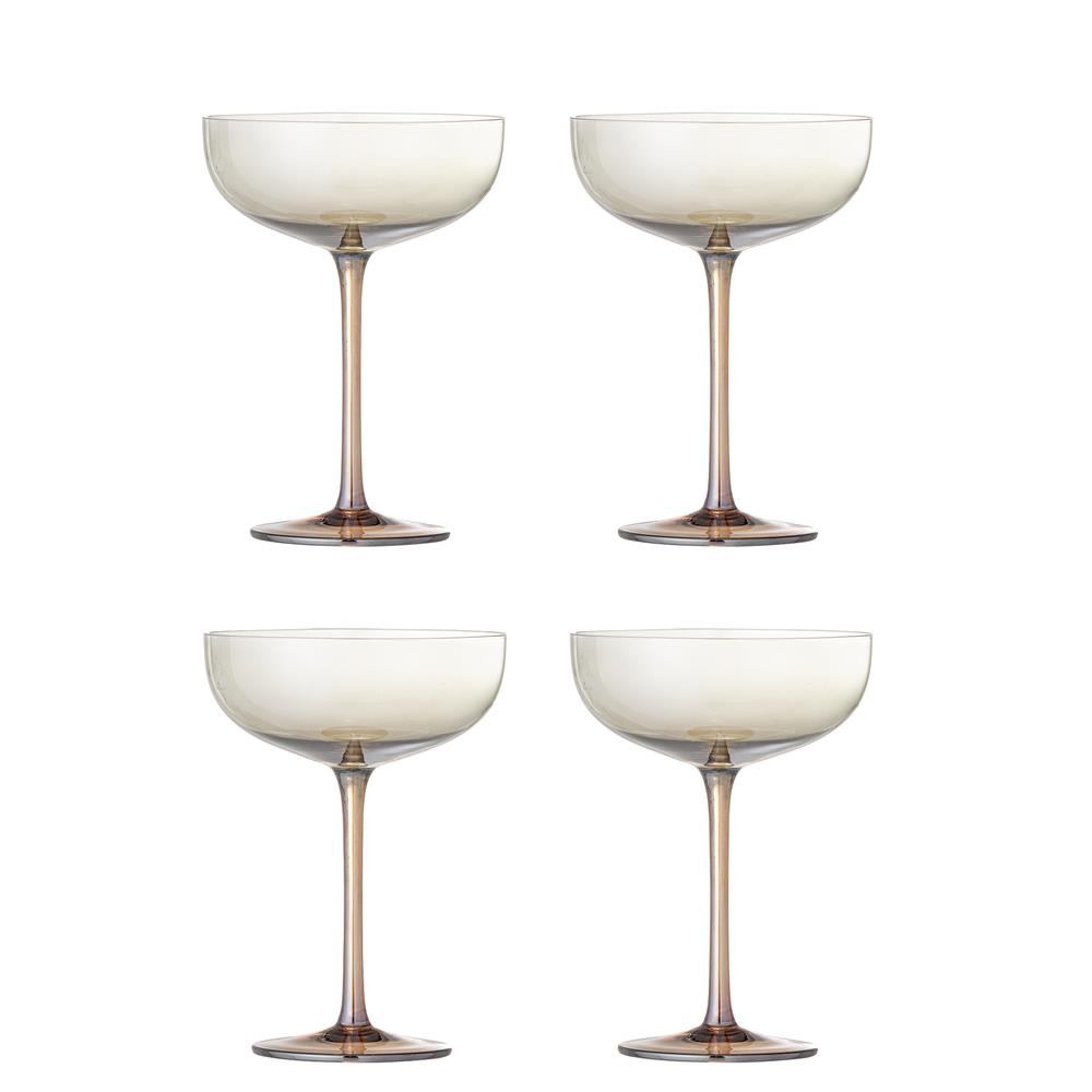 Bloomingville Aston Cocktailglas Bronze Glas 325ml 4er Set