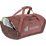 deuter Duffel 70, Reisetasche, caspia-raisin (braun), mit Seitentasche und Netzinnentasche