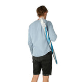 NILS CAMP Strandschirm türkis-weiß UV Schutz SPF40 für Strand Camping Garten