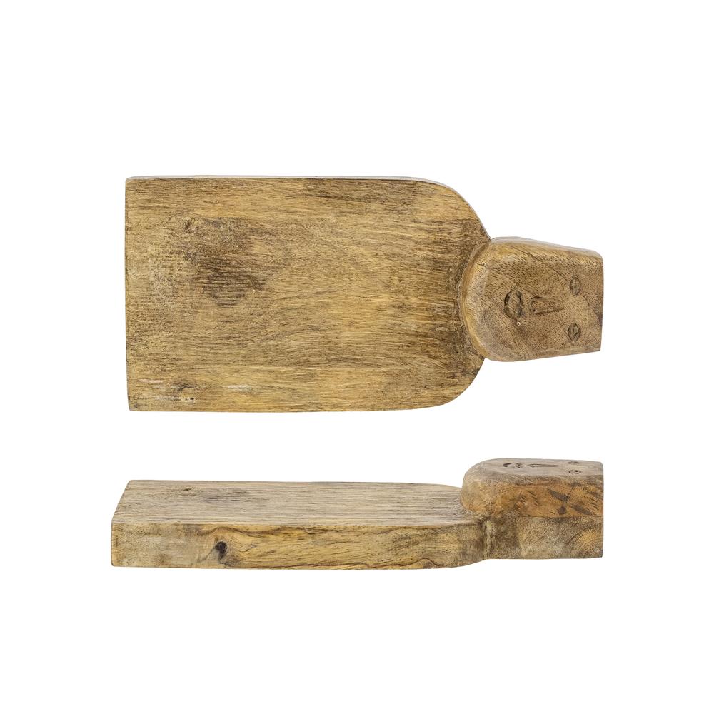 Bloomingville Brooklyn Servierbrett, rustikales Schneidebrett aus Mangoholz 25,5x12,7 cm