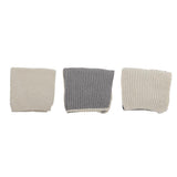 Bloomingville Odette Spültuch grau L27 cm aus Baumwolle – 3er Set für Küche & Spüle