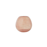 OYOY Lasi Vase Medium 25 x 21,5 cm Rosa Glas Blumenvase Dekovase