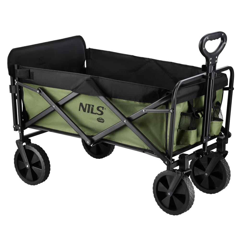 NILS CAMP Bollerwagen faltbar 150L in Grün