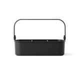 Umbra Bellwood Vorratsschrank Organizer mit 3 Fächern, großer Aufbewahrungsbehälter in Schwarz/Walnuss