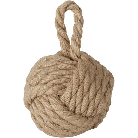 BOLTZE Zuber Knoten Türstopper Fensterstopper Buchstütze Maritimes Design | 2 Stück Braun