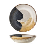 Bloomingville Jules Schüssel, Braun/Blau, 800ml, Steingut, dänisches Design