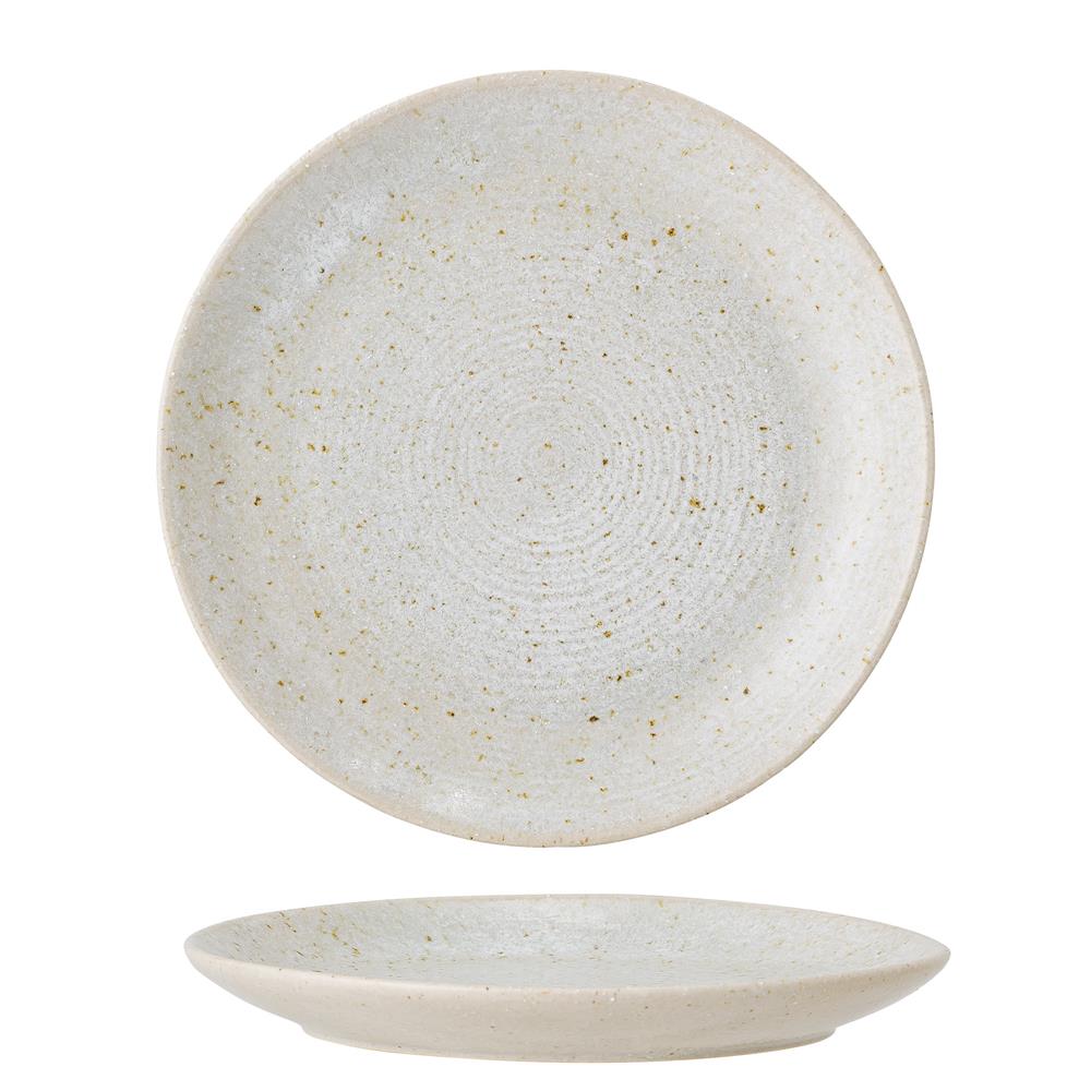 Bloomingville Taupe Teller in Grau 16cm aus Steingut im dänischen Design