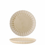 Bloomingville Latina Teller, Natur, 20 cm, Steingut, dänisches Design