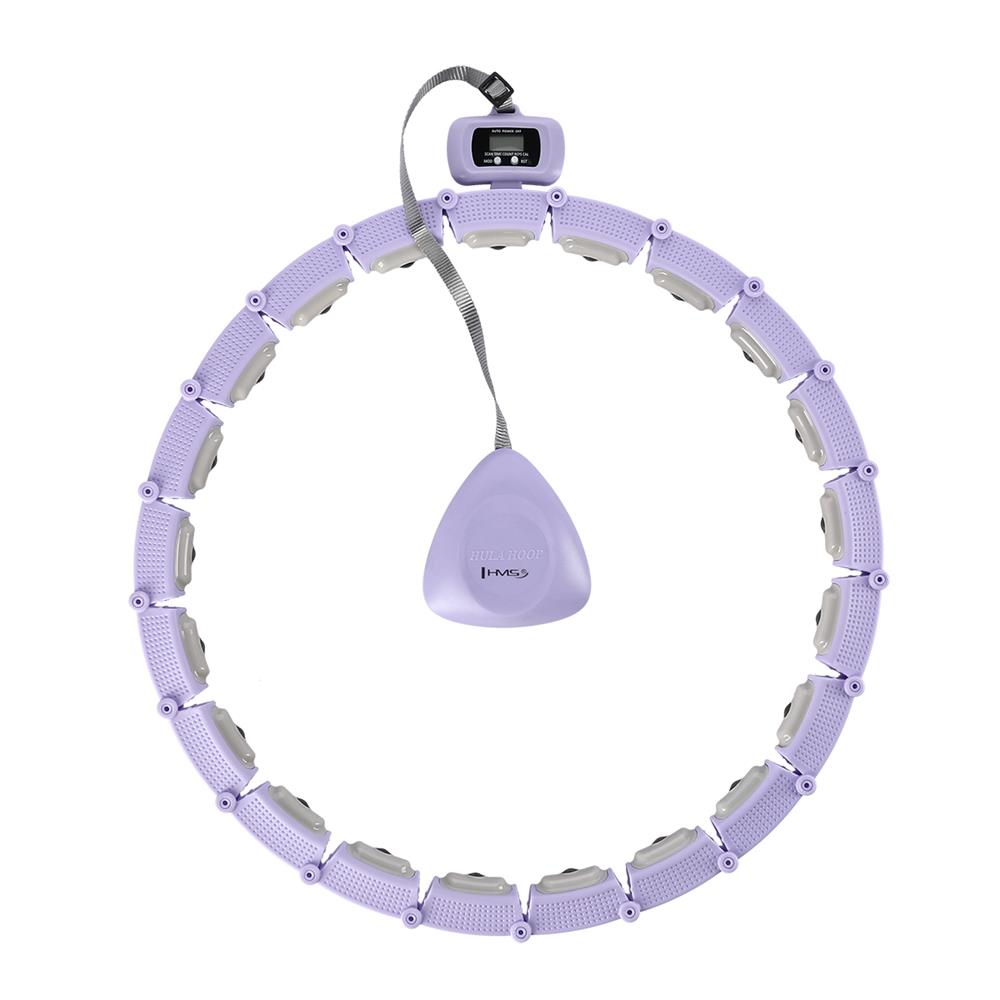 Hula Hoop Reifen mit LCD-Zähler, Magneten und Gewicht Violett | HMS HHM14