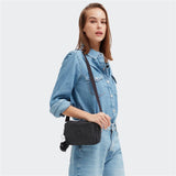 Kipling ABANU MULTI, 2-in-1-Crossbody- und Bauchtasche, Black Noir (schwarz), Schultertasche