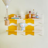 Bloomingville MINI Bubbi Regal Gelb Holz 80cm Wandregal Kinderzimmer