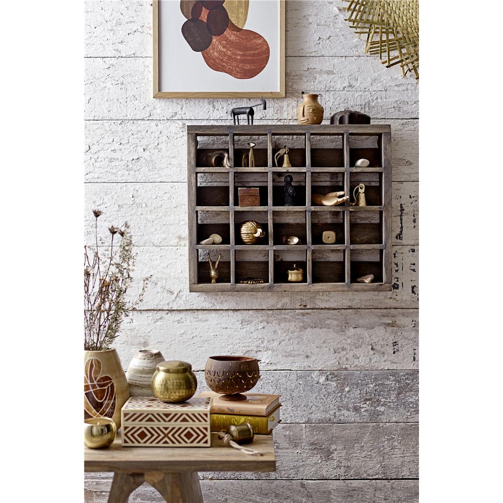 Bloomingville Tilo Regal Braun Recyceltes Holz 48 x 9 x 40 cm