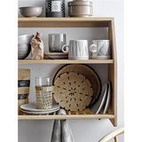 Bloomingville Eliana Teller 4er Set Schwarz Steingut 19cm Dessertteller dänisches Design