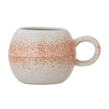 Bloomingville Paula Becher Orange Steingut 410ml großer Kaffeebecher