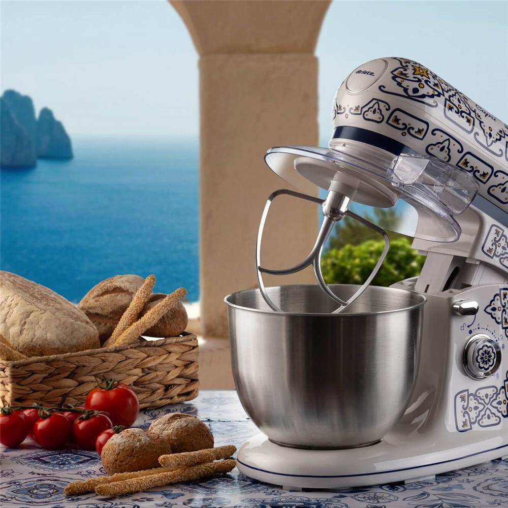 Ariete Capri Küchenmaschine, Mediterranes Design, 5,5-L-Schüssel, Knet- und Rührmaschine, Groß